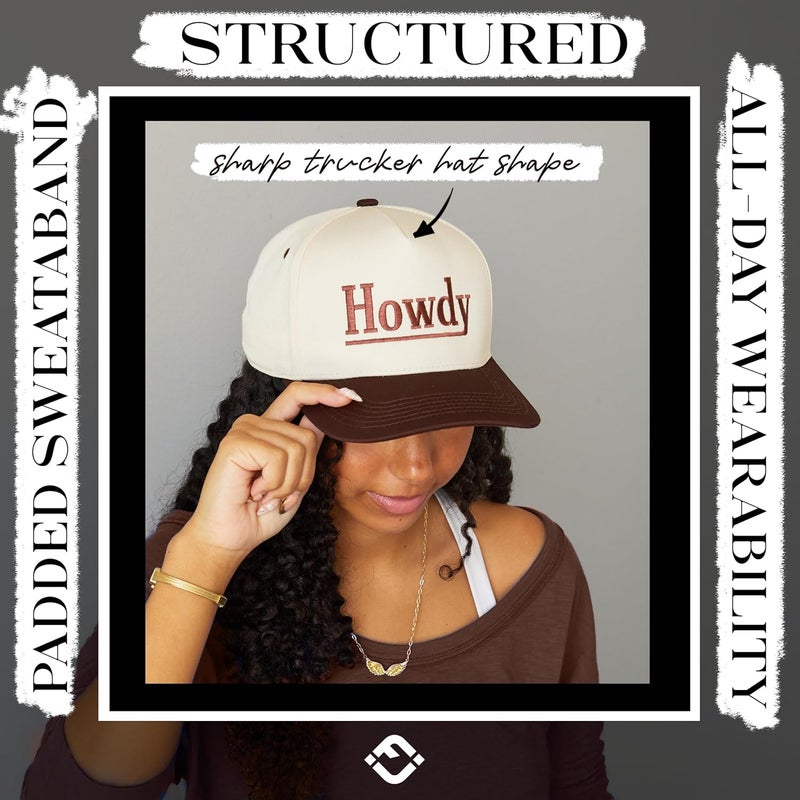 Funky Junque Vintage Canvas Snapback Hat - Adjustable 2 Tone Cap for Men Women - Put It On My, Cowboy, Girl Dad, Funny - Image 5